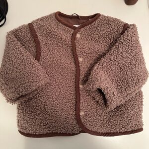 Zara Mauve Sherpa Jacket, toddler size 1.5